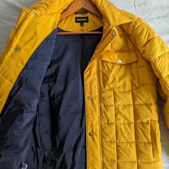 Bonobos - Yellow Quilted Jacket - Picture 3 of 5